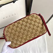 Gucci GG Marmont Canvas Leather Shoulder Bag size 24-13-7cm - 3