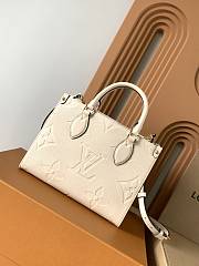LV OnTheGo PM Monogram Empreinte Bag in Beige size 25.0 x 19.0 x 11.5 - 4