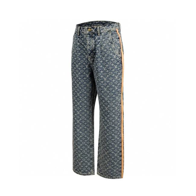 LV Monogram Denim Tailored Pants Ready-to-Wear  - 1