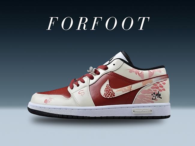 Nike Air Jordan 1 Low Year Of Snake Steampuppet 553558-132 - 1