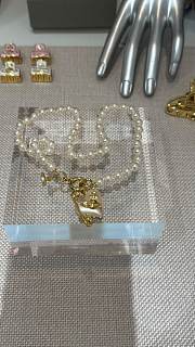 Vivienne Westwood Pearl Chain Orietta Pearl Necklace Bracelet Gold - 6