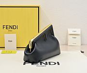 Fendi First Small Leather Black 26x9.5x18cm - 3