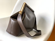 Fendi First Medium Shoulder Bag Dark brown Leather Size 32x15x23.5cm - 5