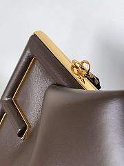 Fendi First Medium Shoulder Bag Dark brown Leather Size 32x15x23.5cm - 3