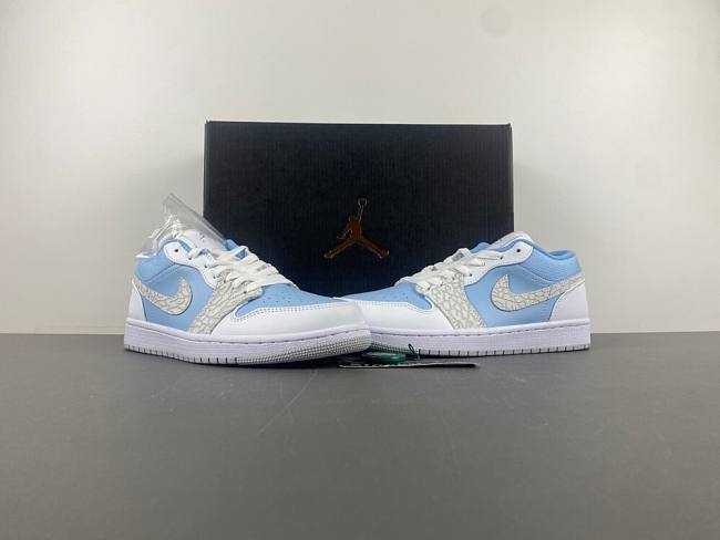 Air Jordan 1 Low White/Blue LB7692-400 - 1