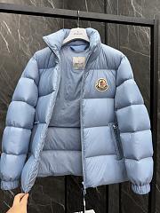 Moncler Citala short down blue jacket - 6