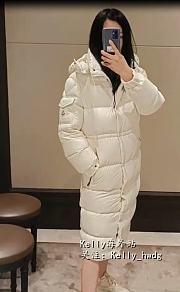 MONCLER women's mid-length hooded down jacket long - 5