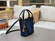 Chloé Small Chloé Spin Tote Bag In Denim size 18x19x8 cm - 6