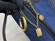 Chloé Small Chloé Spin Tote Bag In Denim size 18x19x8 cm - 2