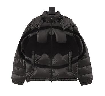Moncler Solander Batman Hooded Down Jacket Black - 1