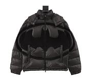 Moncler Solander Batman Hooded Down Jacket Black - 1