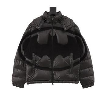 Moncler Solander Batman Hooded Down Jacket Black