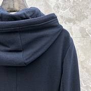 Thom Browne 4 Bar Striped Preppy Royal Hoodie Sport Coat Jacket Blazer - 4