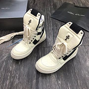 Rick Owens x Chrome Hearts Geobasket Boots Low White - 2
