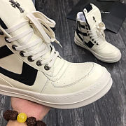 Rick Owens x Chrome Hearts Geobasket Boots Low White - 6