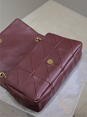 YSL Lambskin Patchwork Monogram Medium Jamie Rouge Legion szie 25x15x7.5 cm - 6