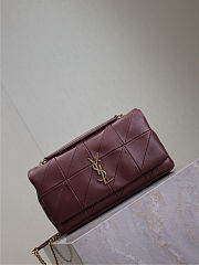 YSL Lambskin Patchwork Monogram Medium Jamie Rouge Legion szie 25x15x7.5 cm - 5