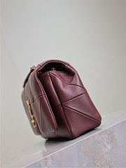 YSL Lambskin Patchwork Monogram Medium Jamie Rouge Legion szie 25x15x7.5 cm - 4