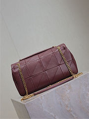 YSL Lambskin Patchwork Monogram Medium Jamie Rouge Legion szie 25x15x7.5 cm - 3