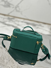 PRADA Leather Mini Top-Handle Green Bag - 4