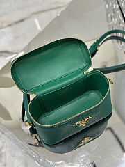 PRADA Leather Mini Top-Handle Green Bag - 2