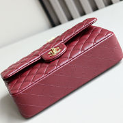 Chanel Red Quilted Leather Medium Classic Double Flap Bag size 25cm - 4