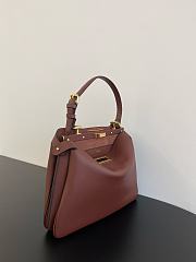 FENDI PEEKABOO Soft Medium Burgundy size 33x10x25.5 cm - 6
