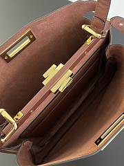 FENDI PEEKABOO Soft Medium Burgundy size 33x10x25.5 cm - 4