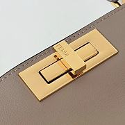 FENDI PEEKABOO Soft Medium Dove Grey size 40.5x13x28 cm - 5