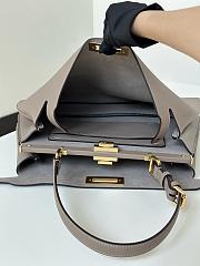 FENDI PEEKABOO Soft Medium Dove Grey size 40.5x13x28 cm - 2