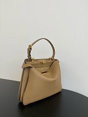 FENDI PEEKABOO Soft Medium Caramel brown size 33x10x25.5 cm - 6