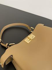 FENDI PEEKABOO Soft Medium Caramel brown size 33x10x25.5 cm - 3