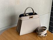 Fendi Peekaboo ISeeU Petit Cuir Beige size 27x9.5x21cm - 5
