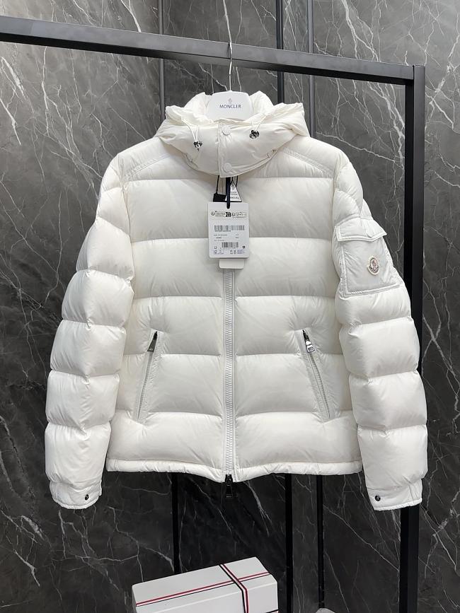 Moncler Mairefur White Short Down Jacket  - 1