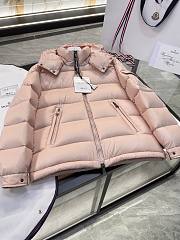 Moncler Mairefur Pink Short Down Jacket  - 5