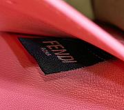 Fendi Peekaboo Leather Petite Pink Handle Bags size 27×11×20cm - 4