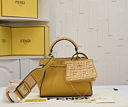 Fendi Peekaboo ISeeU grain leather medium handbag size 23cm - 1