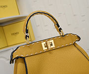 Fendi Peekaboo ISeeU grain leather medium handbag size 23cm - 4
