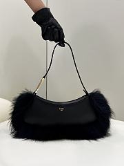 Fendi Women O'Lock Swing Pale Black Leather - 1
