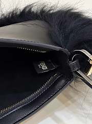 Fendi Women O'Lock Swing Pale Black Leather - 5