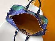LV Keepall Bandoulière 50 Blue Stripes size 29x23x50cm - 5
