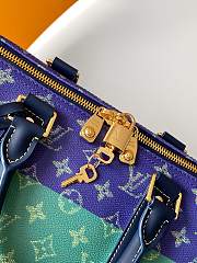 LV Keepall Bandoulière 50 Blue Stripes size 29x23x50cm - 3