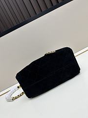 Chanel Small Hobo Bag Black Suede with Gold Hardware size 22x20x12cm - 5