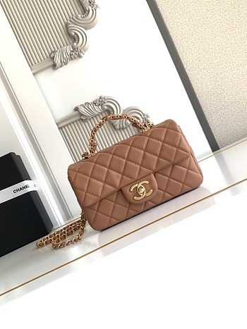 Chanel Mini Handle Brow Size 12x19.5x6.5cm