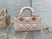 Dior Small Lady D-Joy Bag Powder Pink Cannage Lambskin - 4