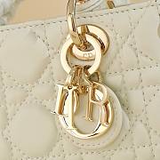 Dior Small Lady D-Joy Bag White Cannage Lambskin - 2