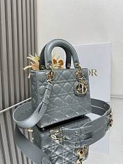 Dior Small Lady Dior My ABCDior Bag Black Cannage Lambskin size 20x8.5x17cm - 6