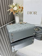 Dior Small Lady Dior My ABCDior Bag Black Cannage Lambskin size 20x8.5x17cm - 5
