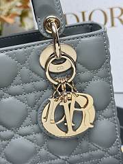 Dior Small Lady Dior My ABCDior Bag Black Cannage Lambskin size 20x8.5x17cm - 4