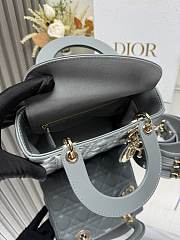 Dior Small Lady Dior My ABCDior Bag Black Cannage Lambskin size 20x8.5x17cm - 3
